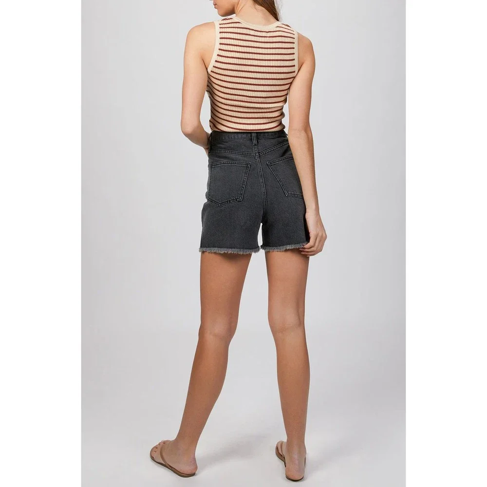 STRIPED RIBBED TANK - Picture 3 of 5